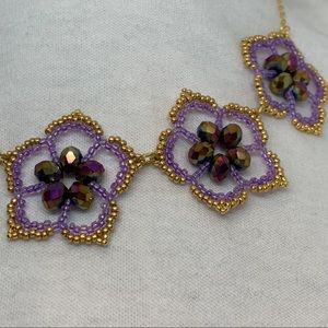 Handcrafted beaded necklace